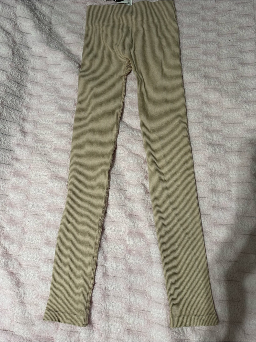 Forever 21 Ribbed Leggings NWT Size Small Beige Oatmeal Size: 4